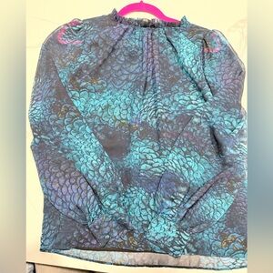 Worthington Teal and Violet Blouse